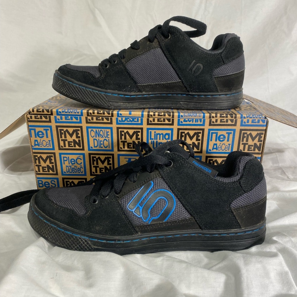 Five Ten Black and Blue Freerider Sneakers